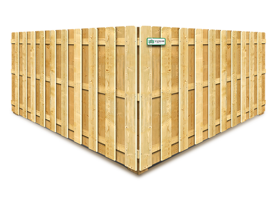 Amherst NH Shadowbox style wood fence