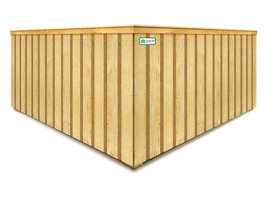 Jaffrey NH cap and trim style wood fence