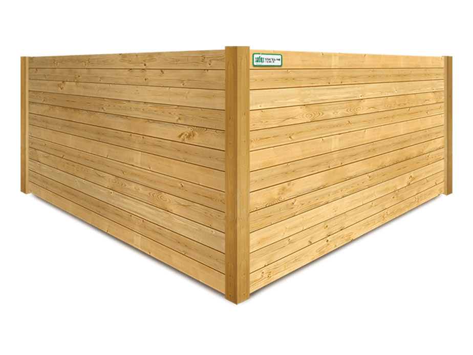 Marlborough NH horizontal style wood fence