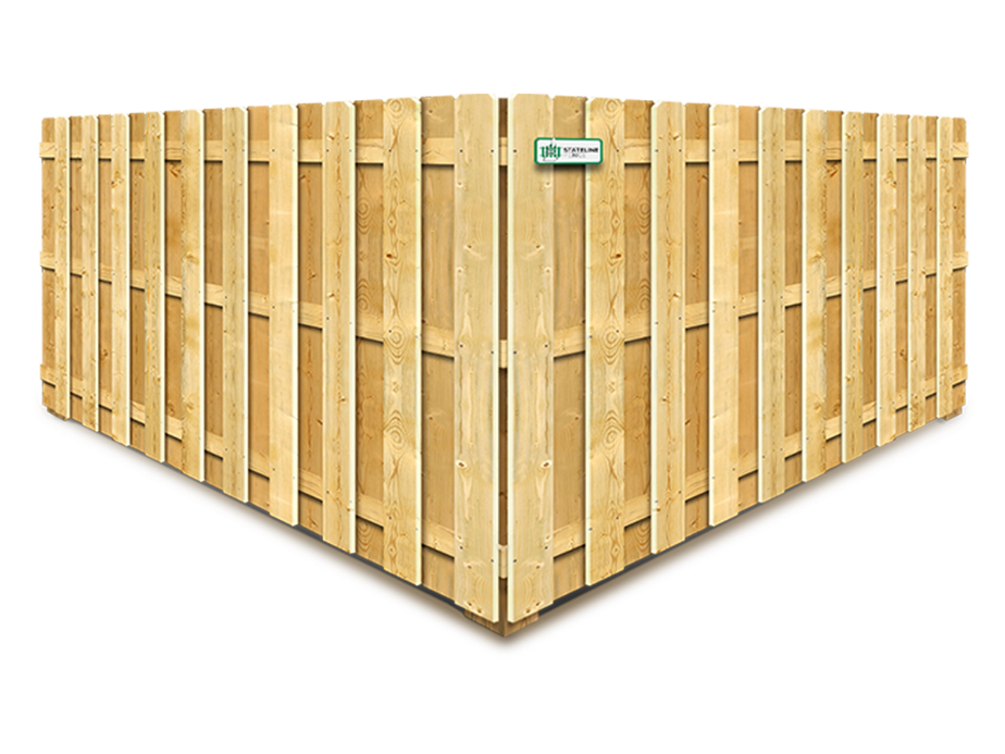 Swanzey NH Shadowbox style wood fence