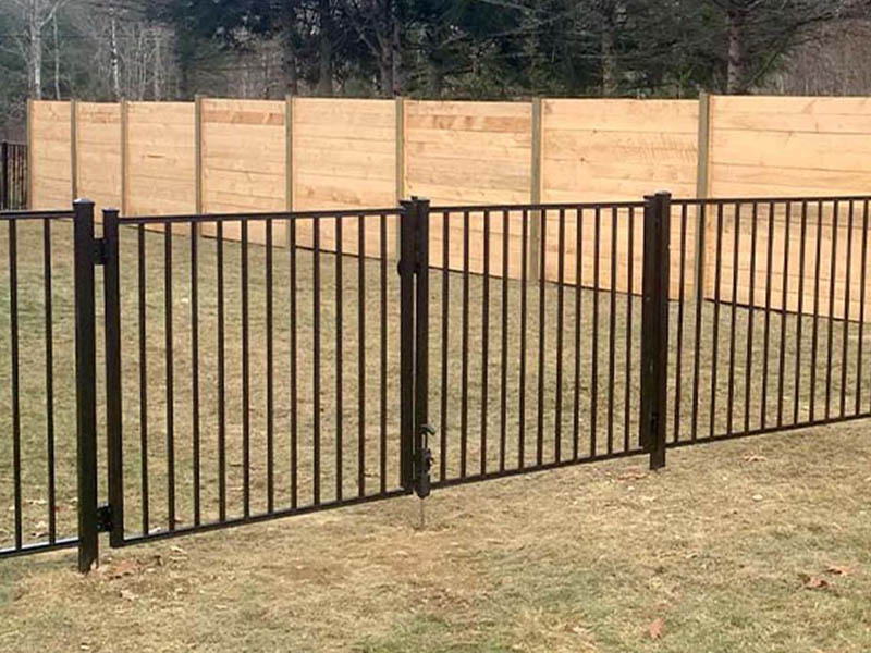 Aluminum fence options in the Wilton, New Hampshire area.