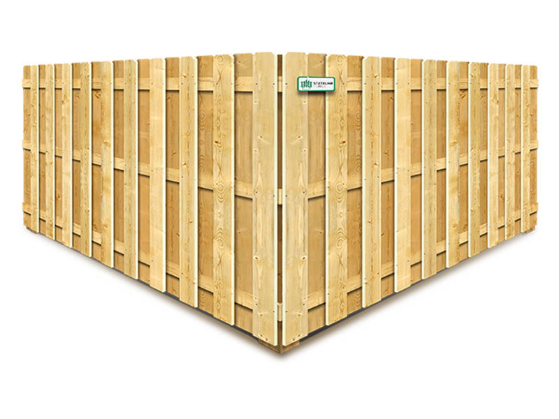 Wilton NH Shadowbox style wood fence