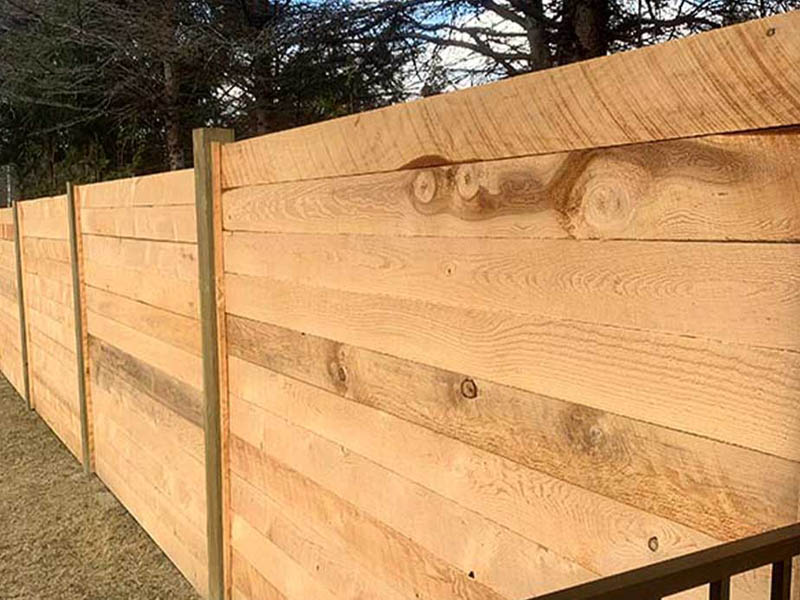 Wilton New Hampshire wood privacy fencing